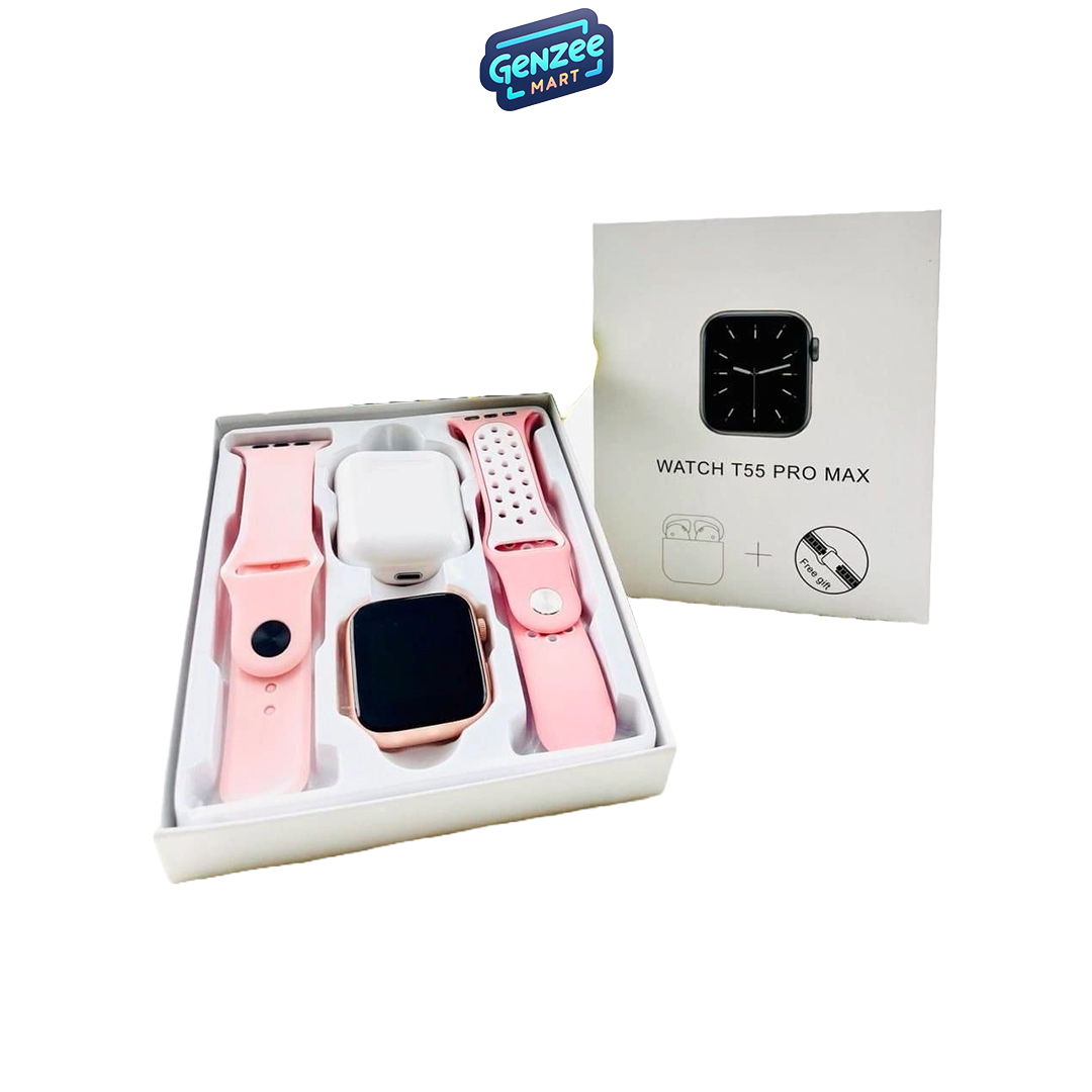 Genzee Mart T55 Smart Watch & Airpods