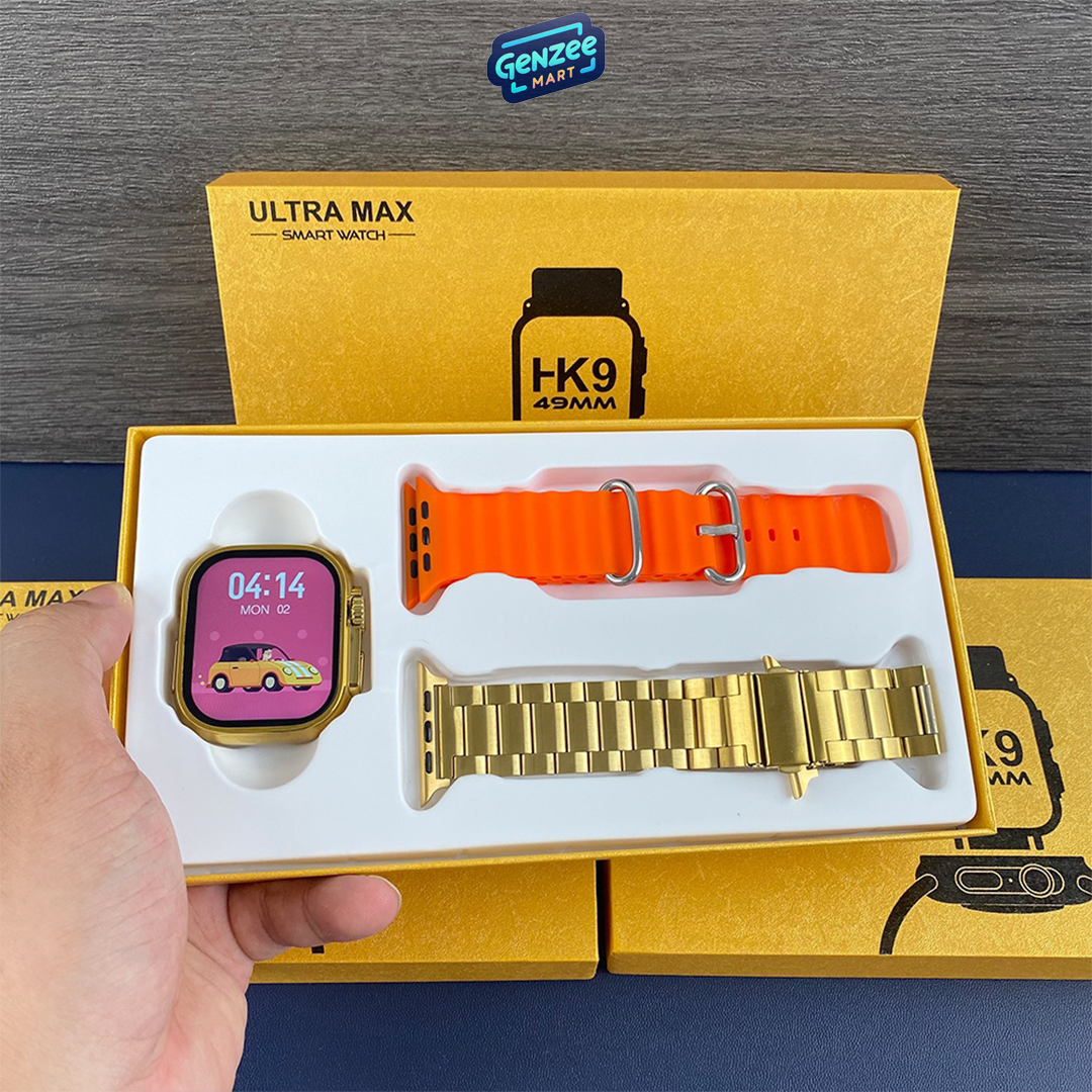 Genzee Mart HK-9 Ultra Smart Watch Gold