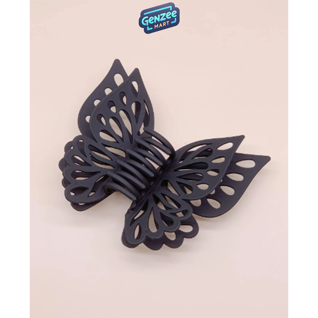 Genzee Mart 1pc Large Butterfly Hair Claw For Women's Hair Styling