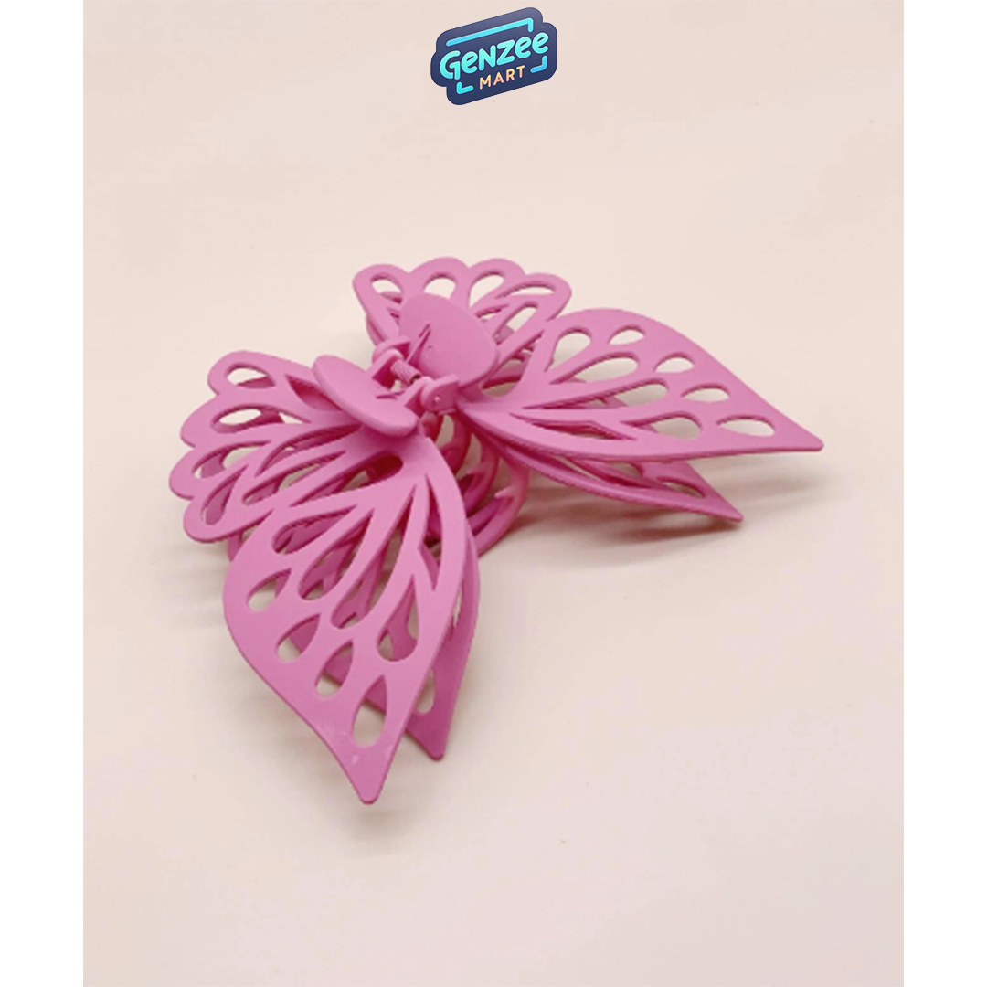 Genzee Mart 1pc Large Butterfly Hair Claw For Women's Hair Styling