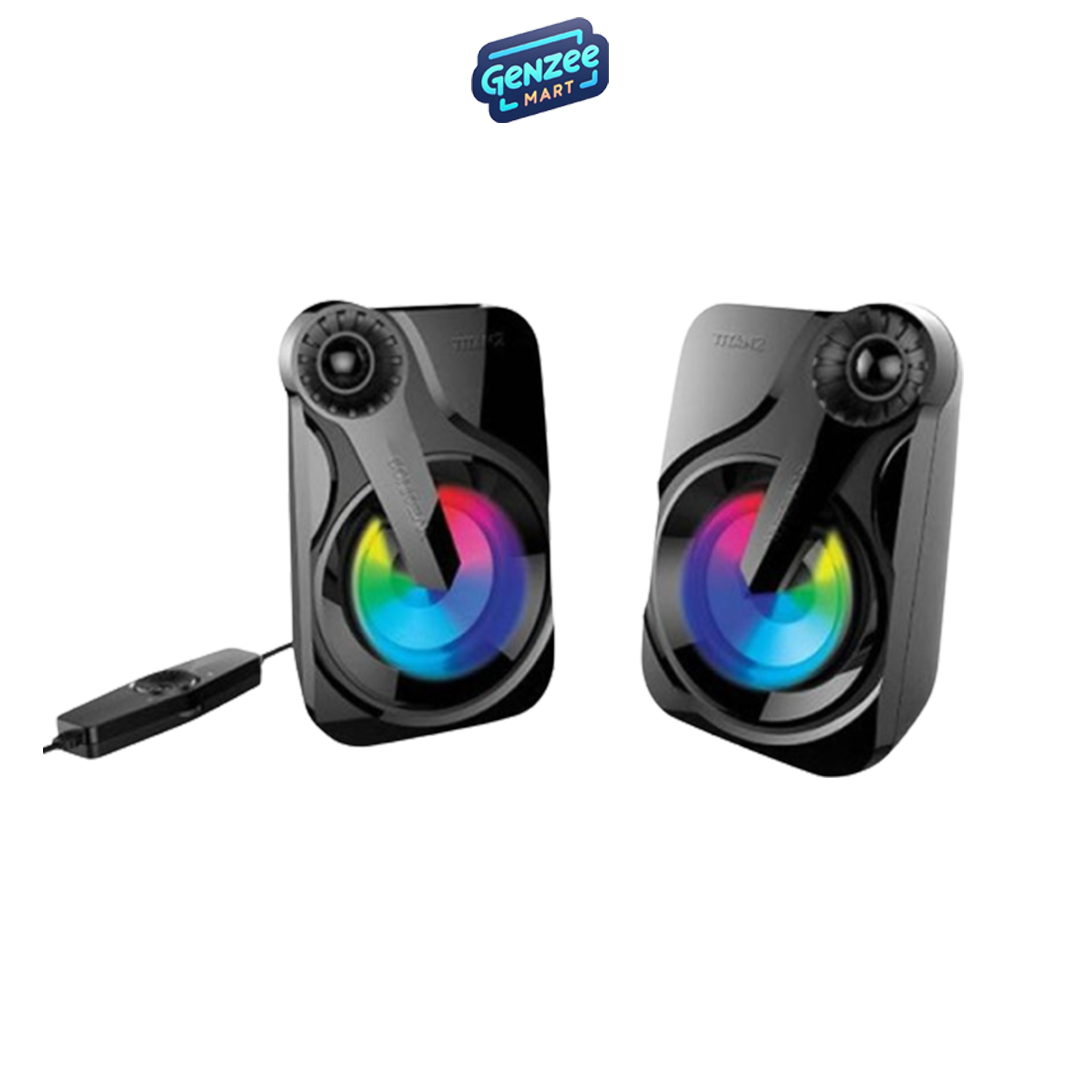 SonicGear Titan 2 Portable 2.0 Speaker with RGB Light Effect and Volume Control